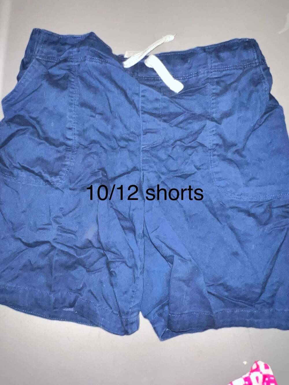 Drawstring Shorts Size 10/12 Blue Cargo